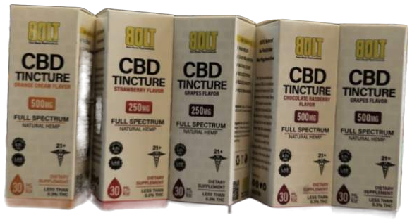 BOLT CBD tinctures