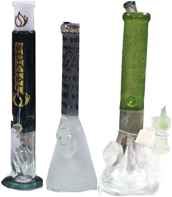 Social, HO! HO! & Cheech tall pieces